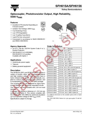 SFH615AGR datasheet  